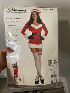 New Dreamgirls Santa Baby Costume, Size Large